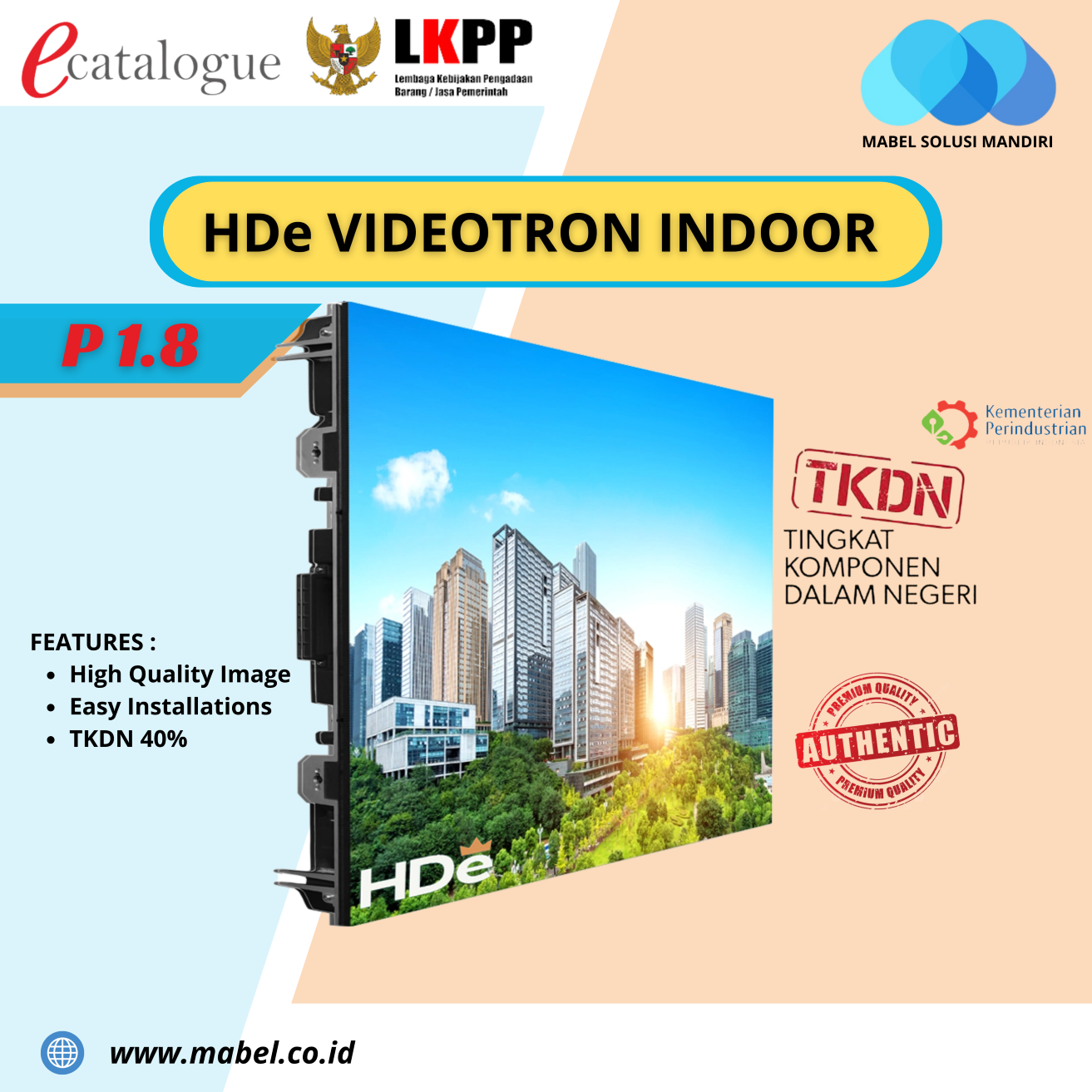 HDE LED INDOOR GEN-Y18